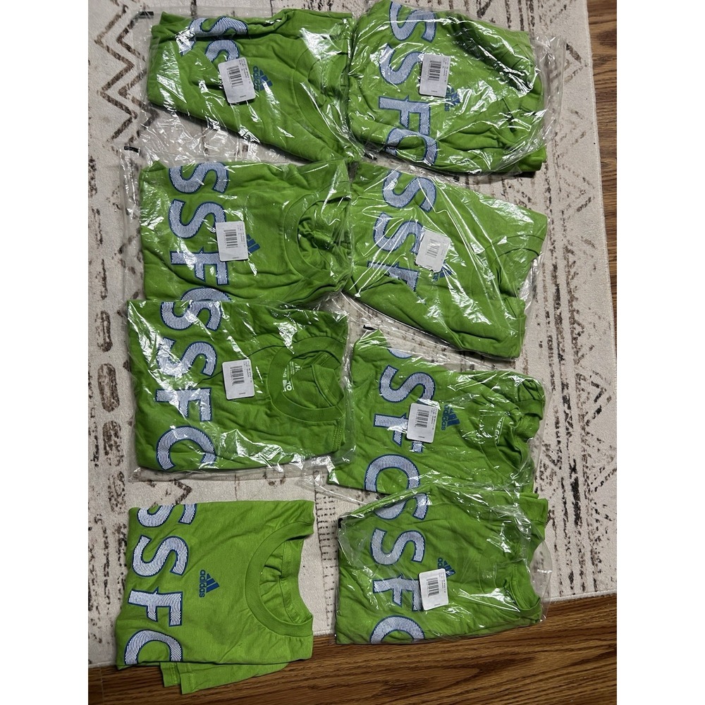 Bundle NWT! Youth Large/ XL SEATTLE SOUNDERS ADIDAS MLS SHIRTS Lot Of 8